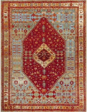 10' x 13' Easy-Clean Traditional Indoor / Outdoor Rug