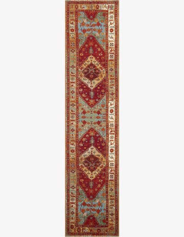 2' 7 x 12' Easy-Clean Traditional Indoor / Outdoor Runner Rug