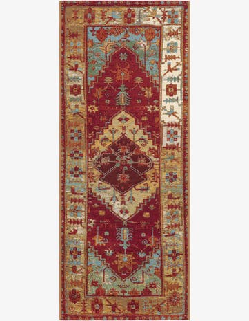2' x 5' Easy-Clean Traditional Indoor / Outdoor Runner Rug