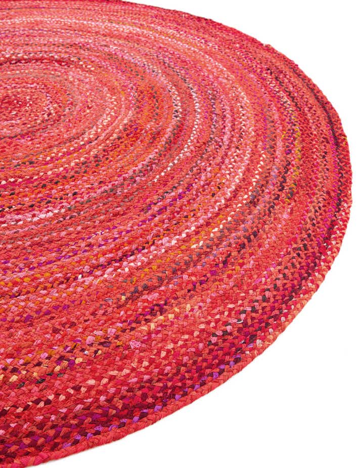 2' 2 x 3' 7 Handmade Braided Chindi Hearth Rug