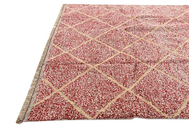 8' x 10' 9 Hand Knotted Moroccan Wool Rug