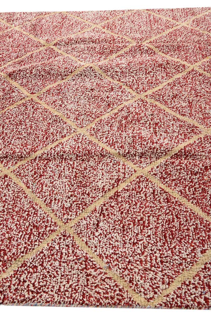 8' x 10' 9 Hand Knotted Moroccan Wool Rug
