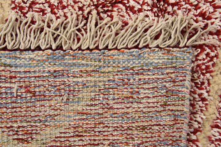 8' x 10' 9 Hand Knotted Moroccan Wool Rug