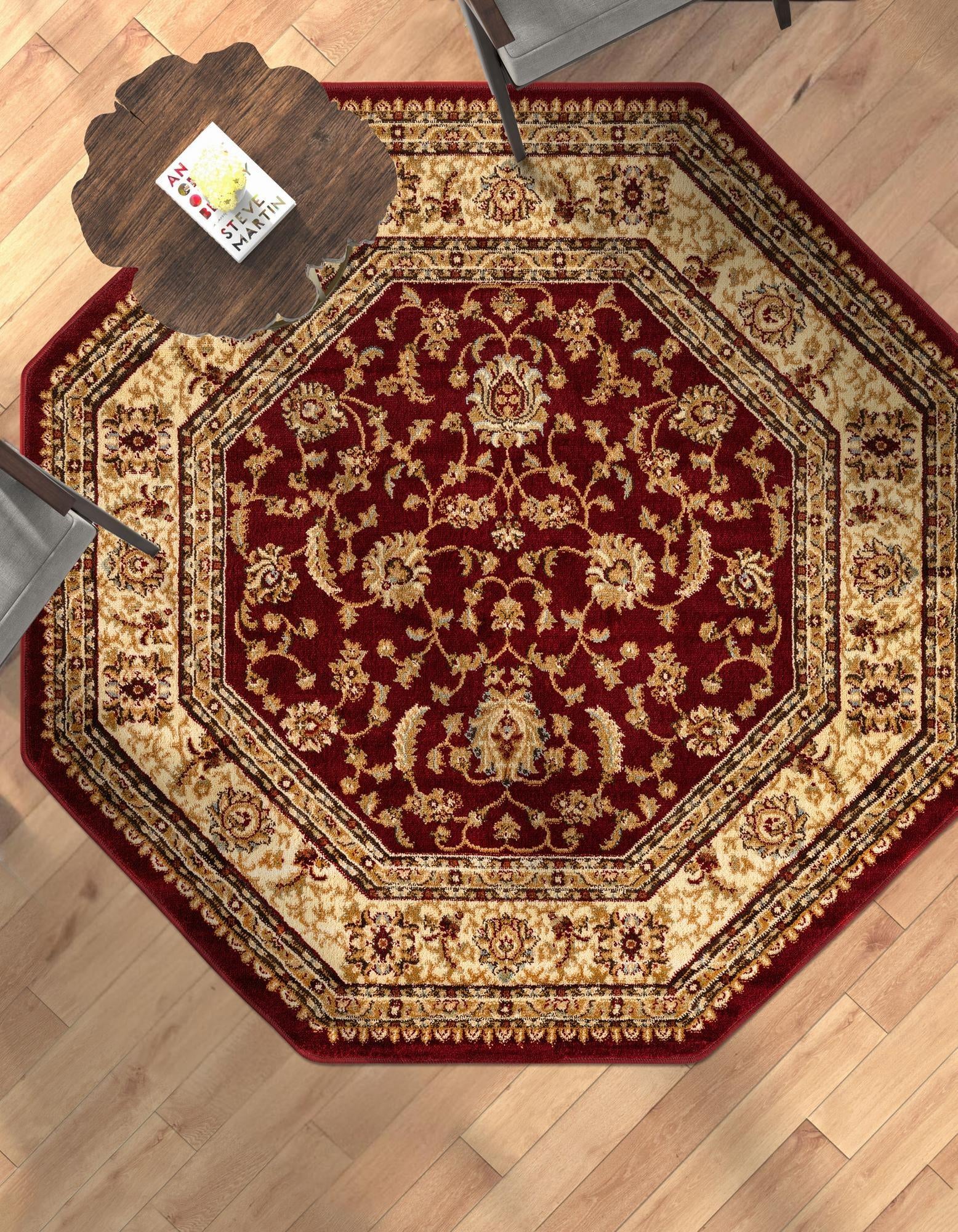 7' 10 x 7' 10 Classic Agra Octagon Rug