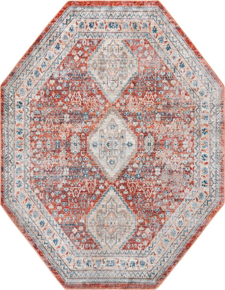 Detail image of 7' x 7' Newport Octagon Rug