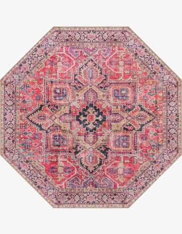 Red Timeless Octagon Rug