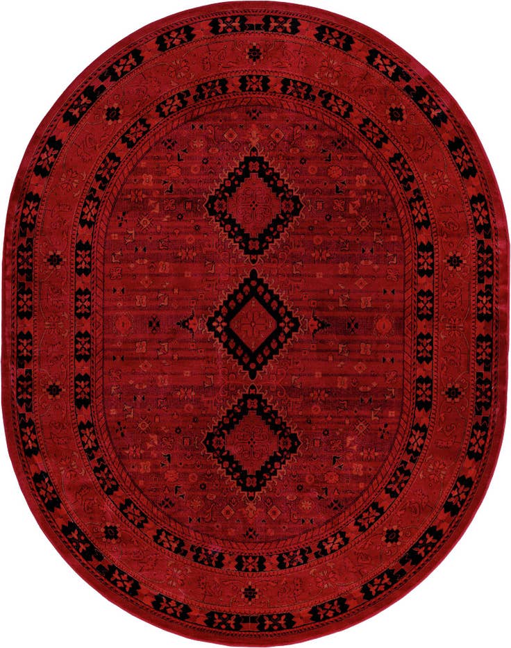 Detail image of 7' 10 x 10' Bokhara Oval Rug