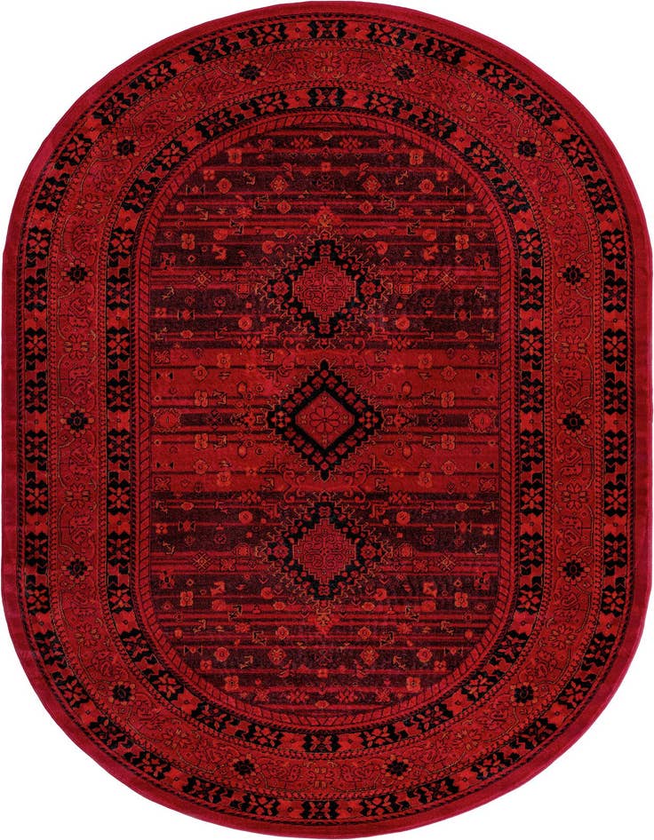 Detail image of 5' 3 x 8' Bokhara Oval Rug