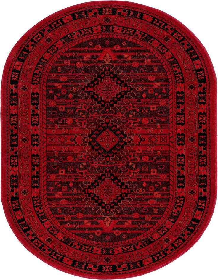 Detail image of 3' x 5' 3 Bokhara Oval Rug