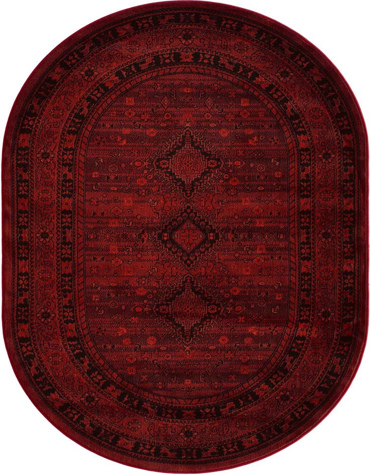 Detail image of 4' 1 x 6' 1 Bokhara Oval Rug