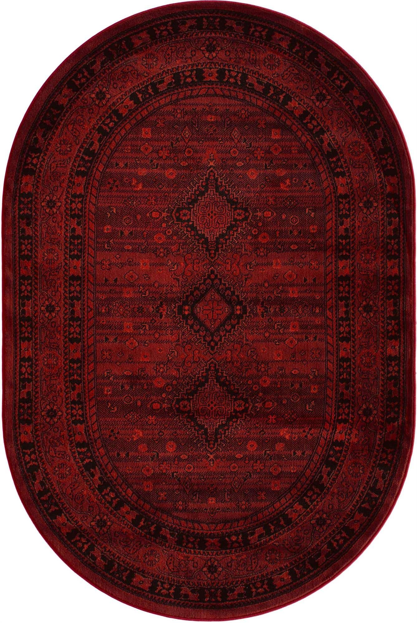 4' 1 x 6' 1 Bokhara Oval Rug