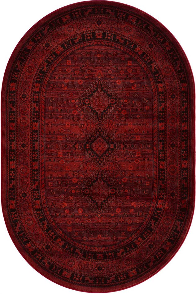 Detail image of 4' 1 x 6' 1 Bokhara Oval Rug