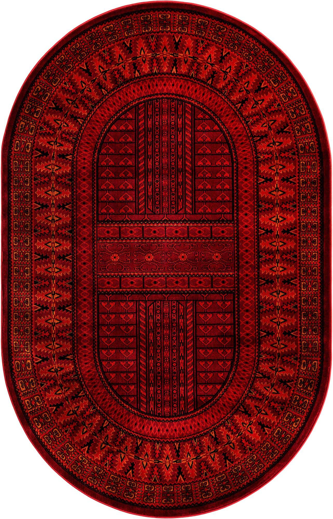 5' 3 x 8' Bokhara Oval Rug