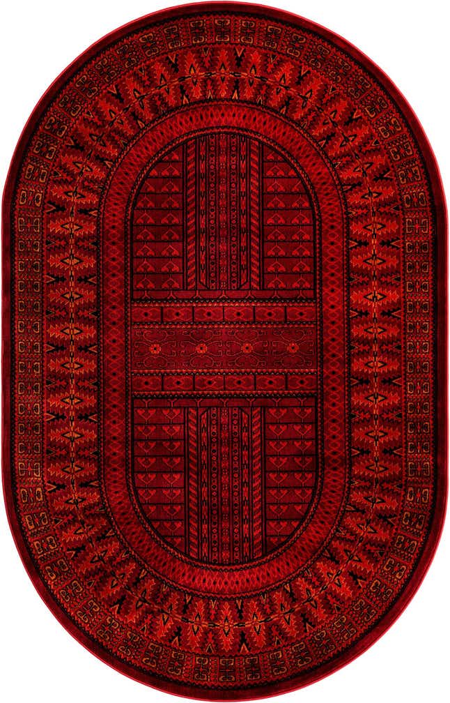 5' 3 x 8' Bokhara Oval Rug