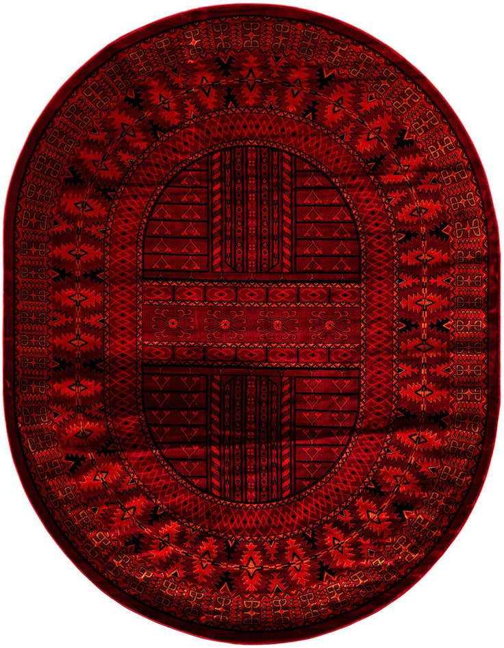 Detail image of 7' 10 x 10' Bokhara Oval Rug