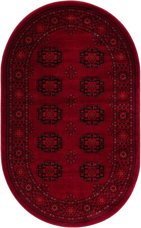 Detail image of 3' 1 x 5' 3 Bokhara Oval Rug