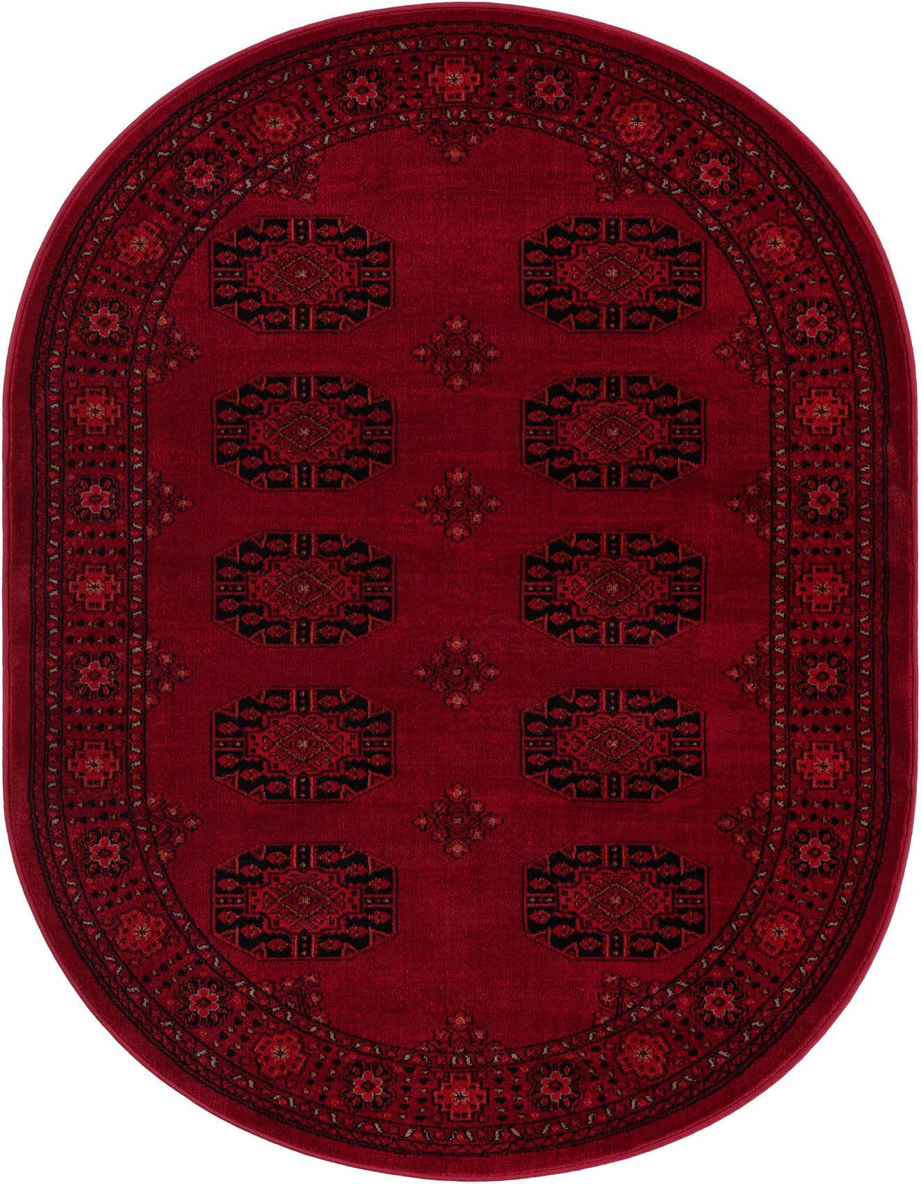 4' 1 x 6' 1 Bokhara Oval Rug