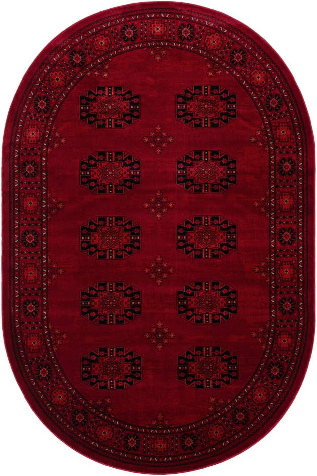Detail image of 6' 1 x 9' Bokhara Oval Rug