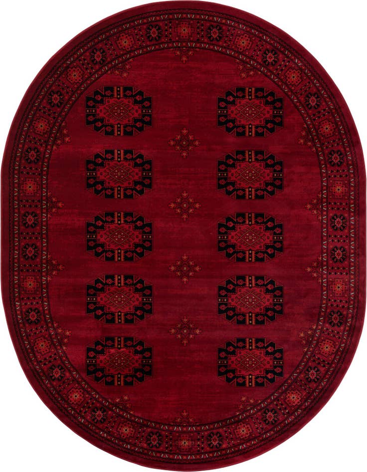 Detail image of 7' 10 x 10' Bokhara Oval Rug