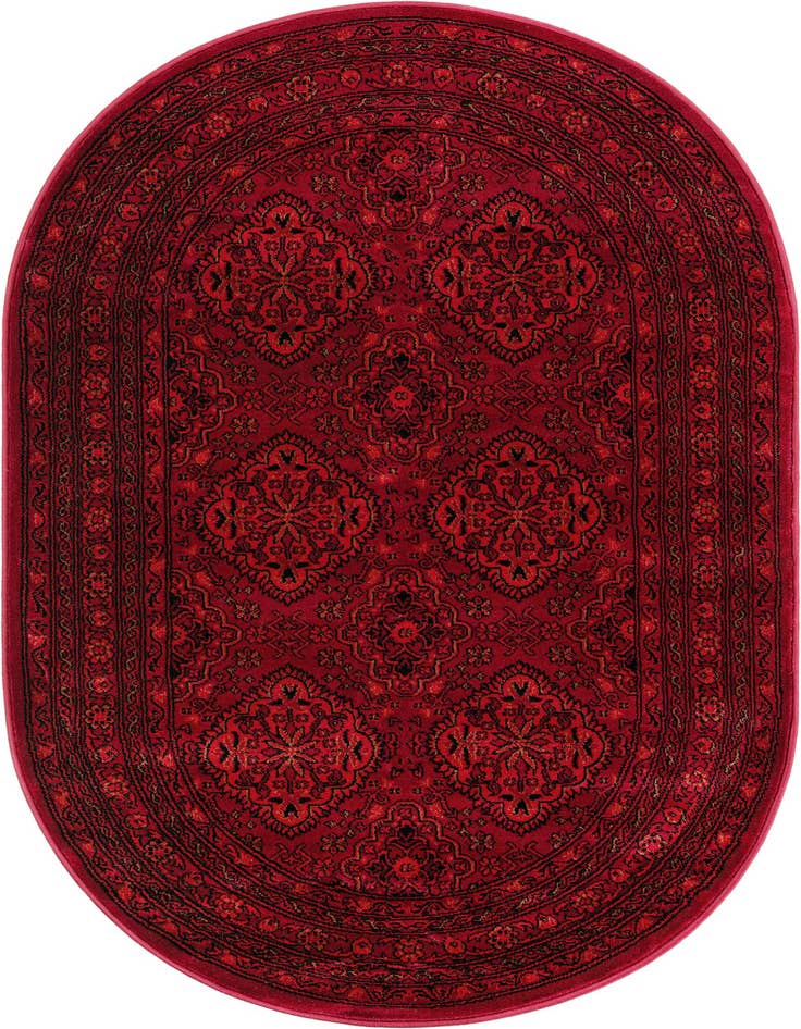 Detail image of 3' 1 x 5' 3 Bokhara Oval Rug