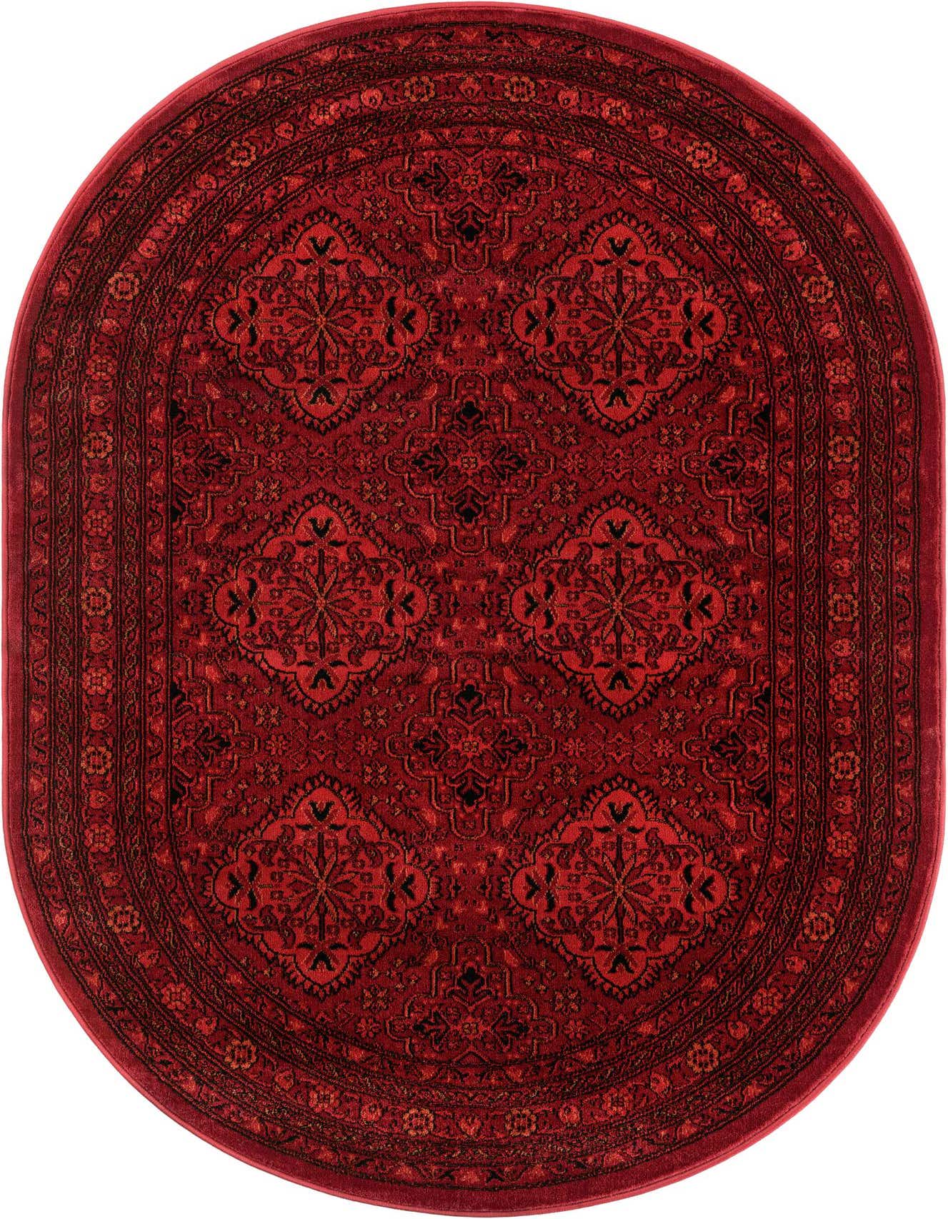 4' 1 x 6' 1 Bokhara Oval Rug