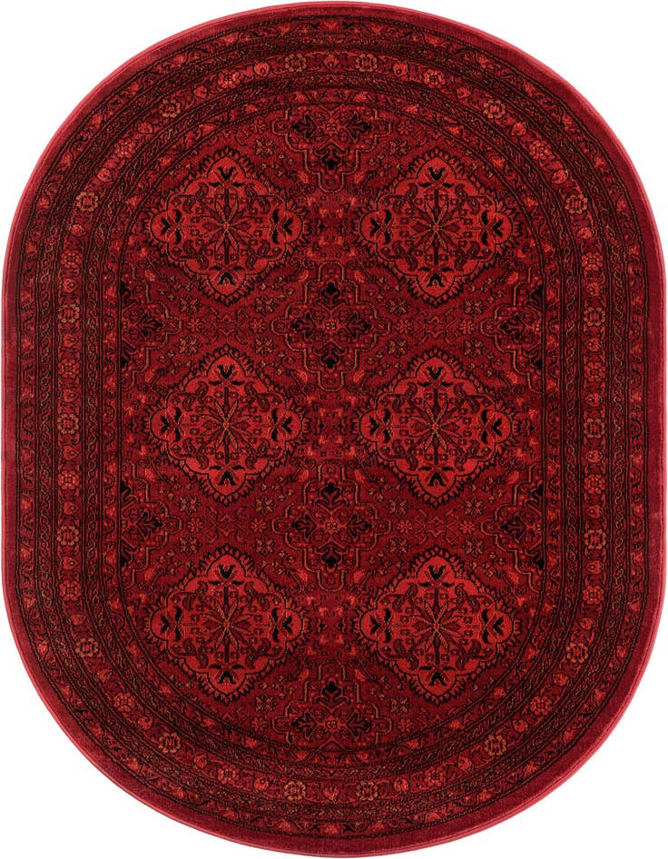 Detail image of 4' 1 x 6' 1 Bokhara Oval Rug