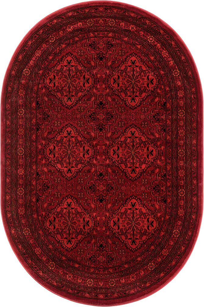 4' 1 x 6' 1 Bokhara Oval Rug