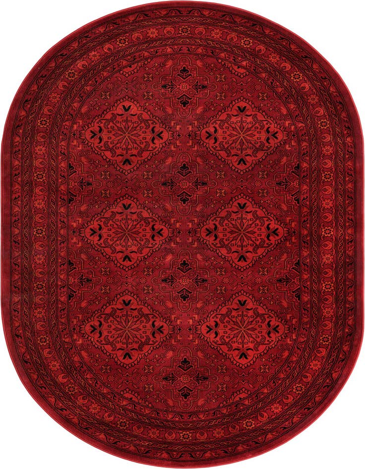 Detail image of 5' 3 x 8' Bokhara Oval Rug