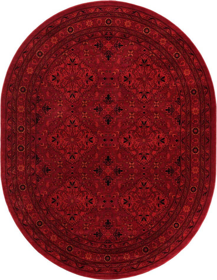Detail image of 7' 10 x 10' Bokhara Oval Rug