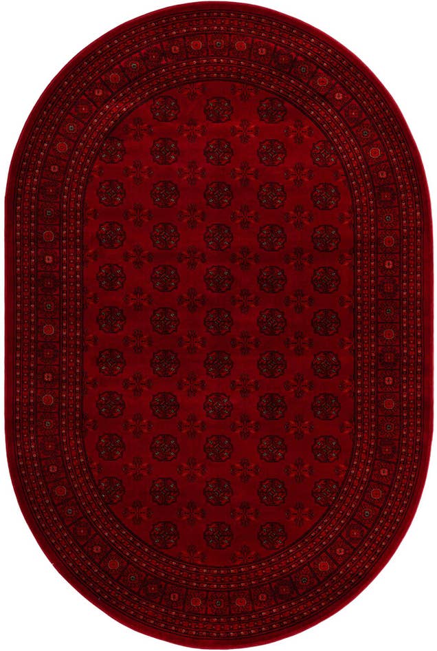Detail image of 6' 1 x 9' Bokhara Oval Rug