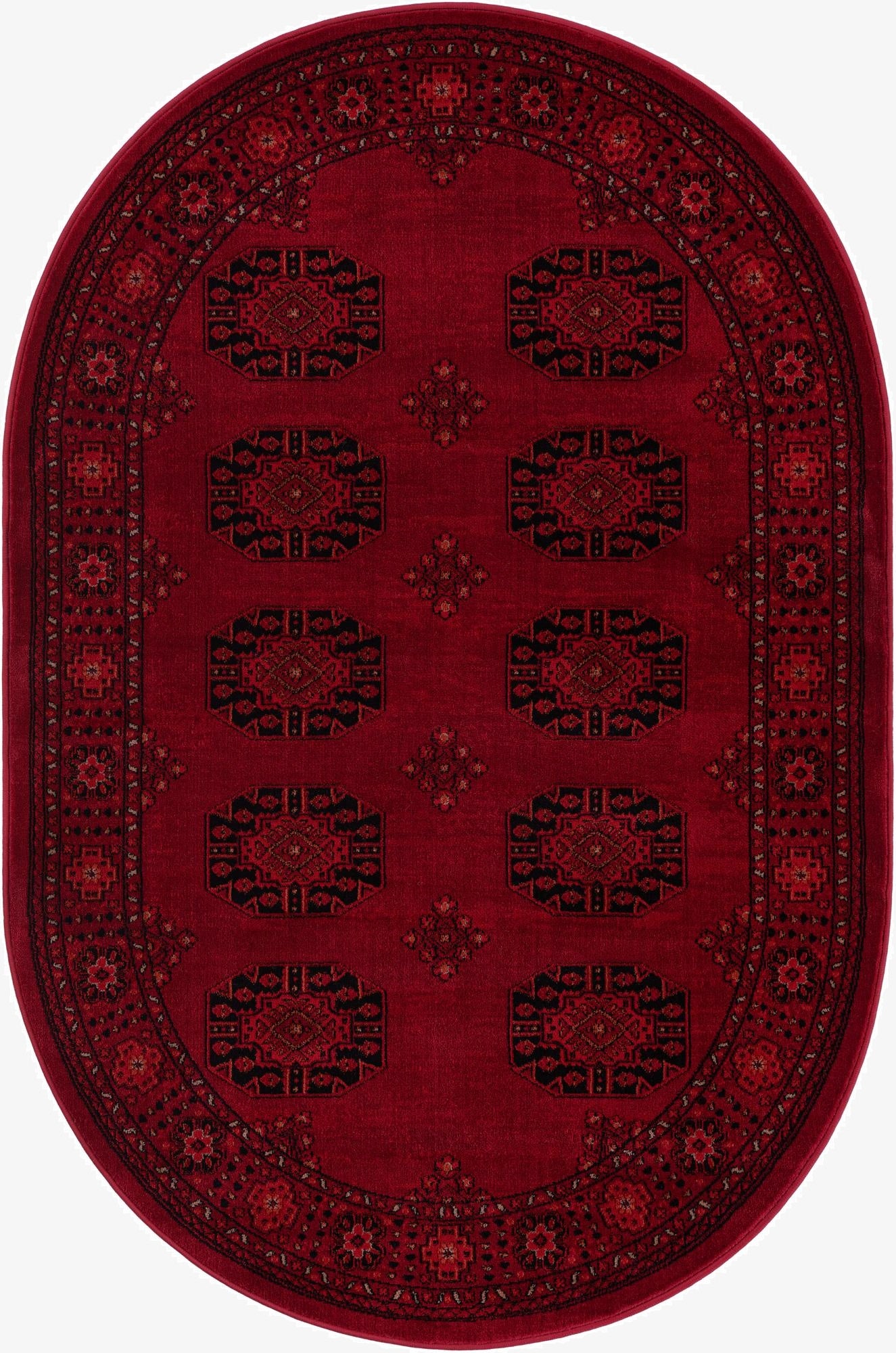 4' 1 x 6' 1 Bokhara Oval Rug