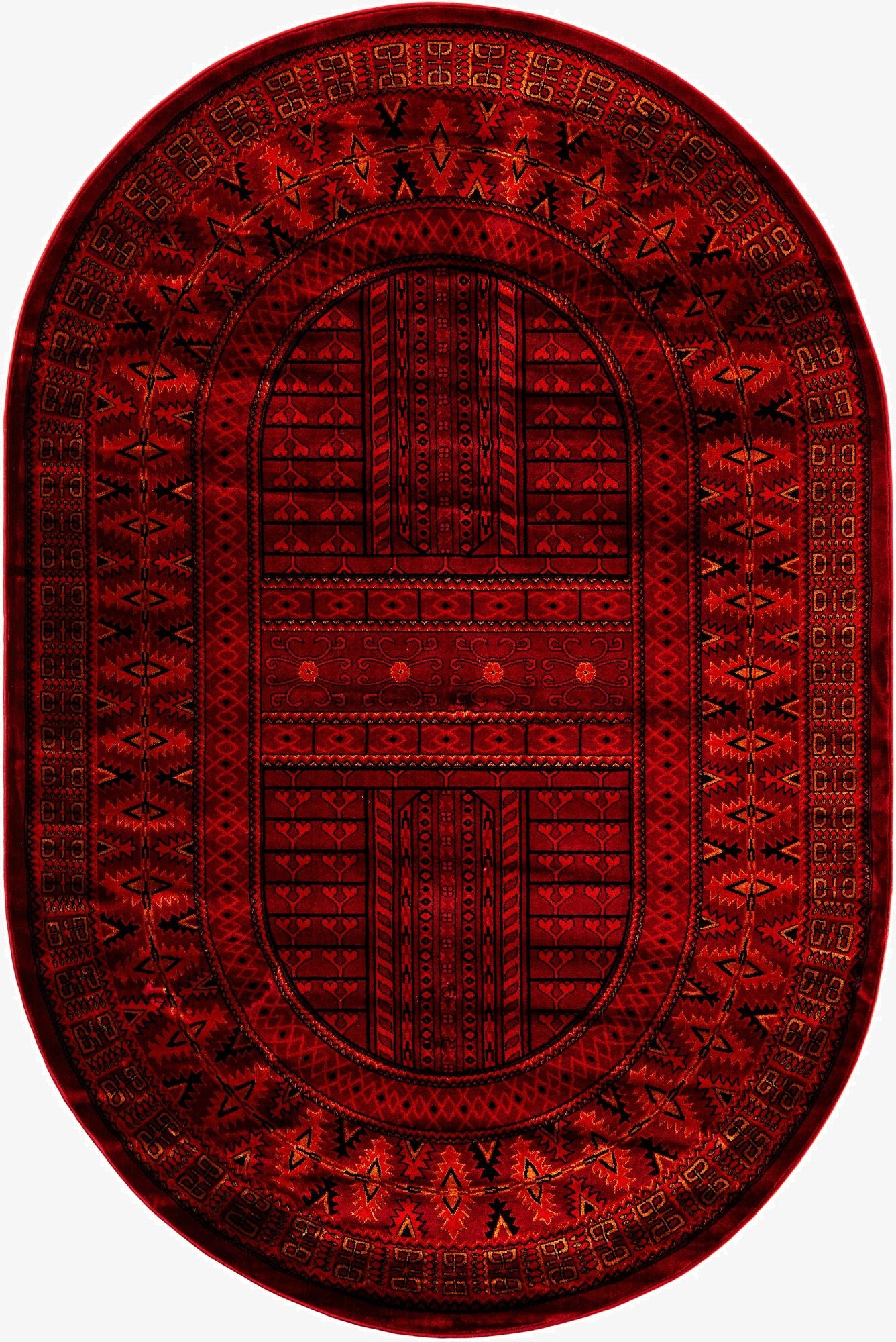 6' 1 x 9' Bokhara Oval Rug