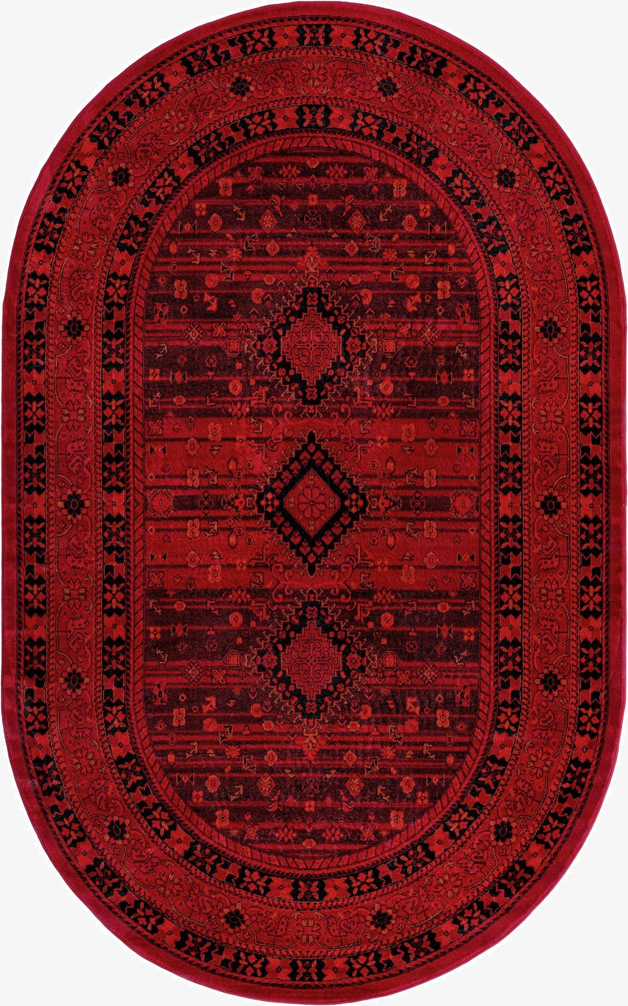 5' 3 x 8' Bokhara Oval Rug