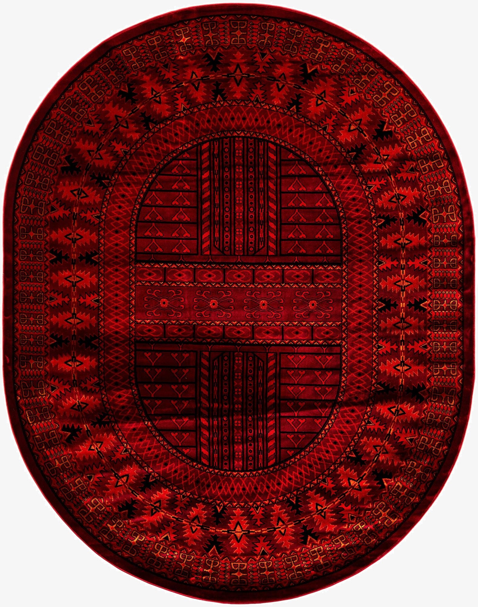 Primary image 7' 10 x 10' Bokhara Oval Rug