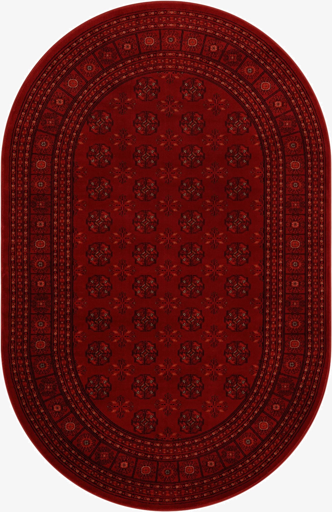 Primary image 5' 3 x 8' Bokhara Oval Rug