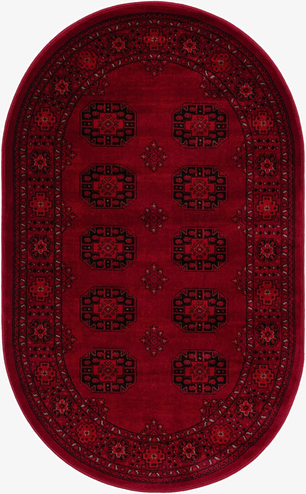 Primary image 3' 1 x 5' 3 Bokhara Oval Rug