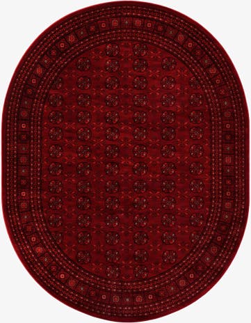 7' 10 x 10' Bokhara Oval Rug