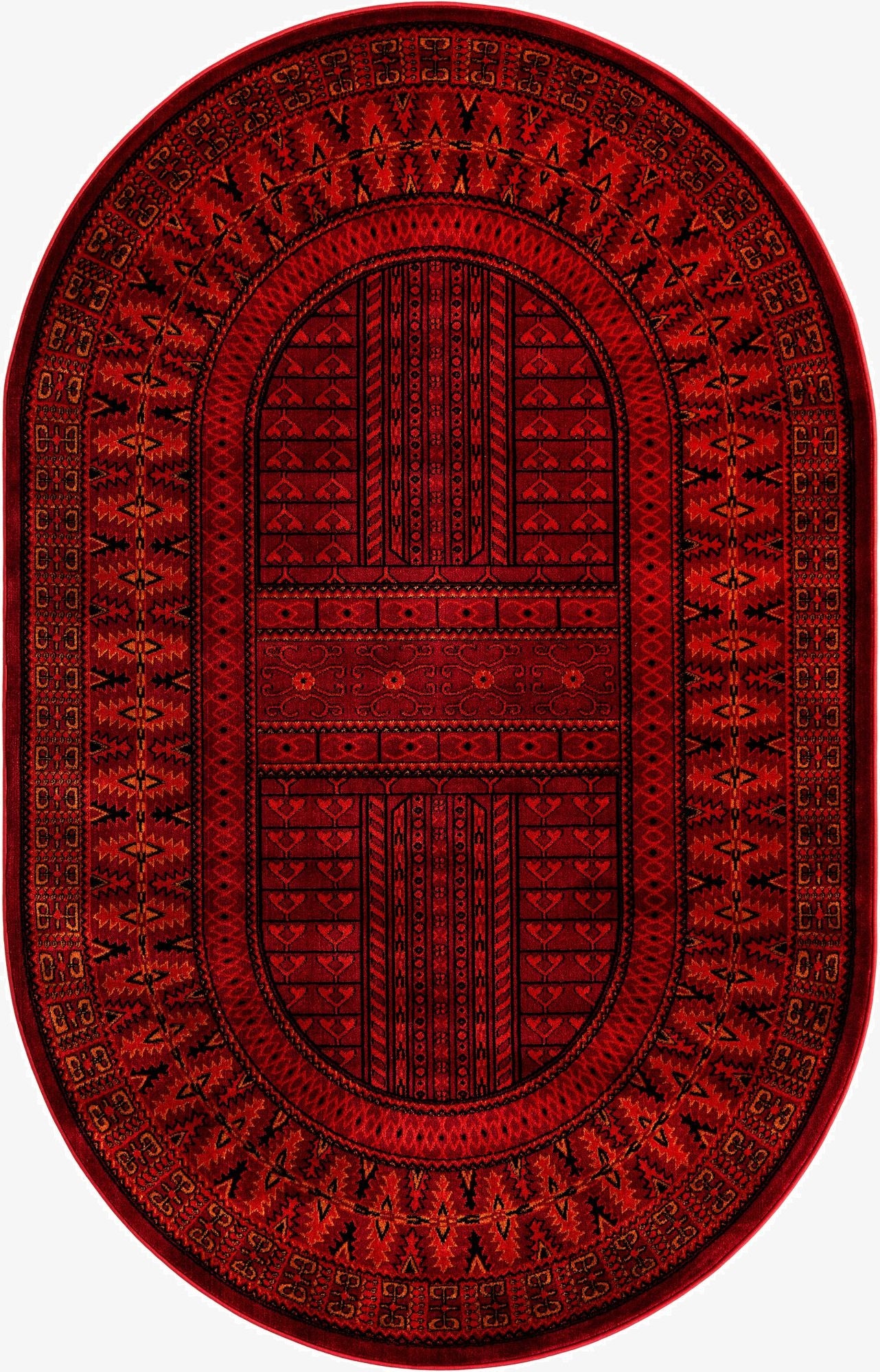 Primary image 5' 3 x 8' Bokhara Oval Rug