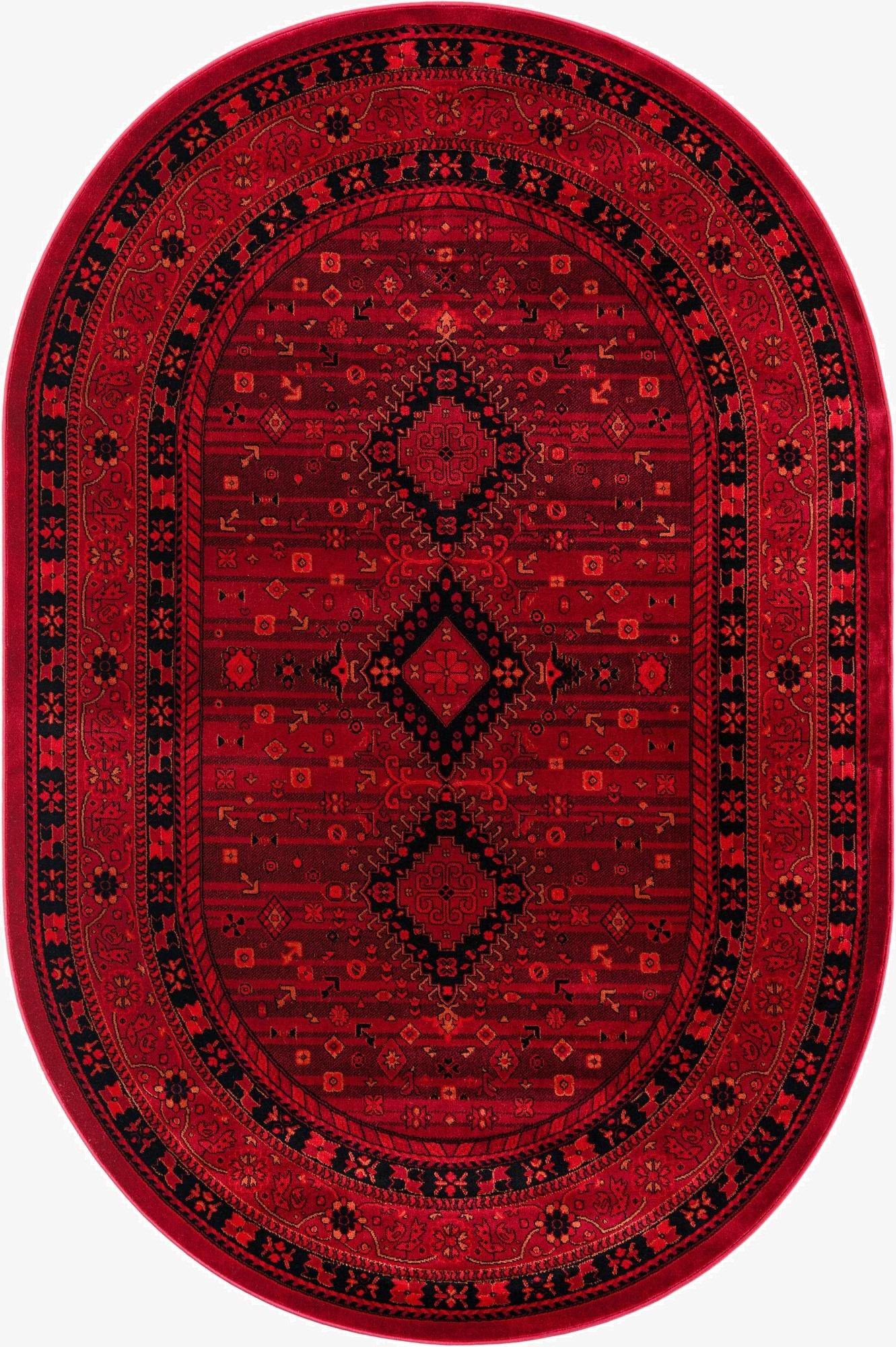 6' 1 x 9' Bokhara Oval Rug