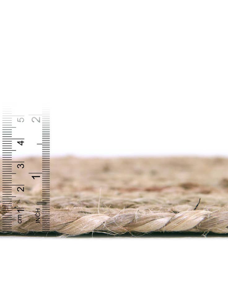 Detail image of 4' 2 x 6' 1 Handmade Braided Chindi Oval Rug