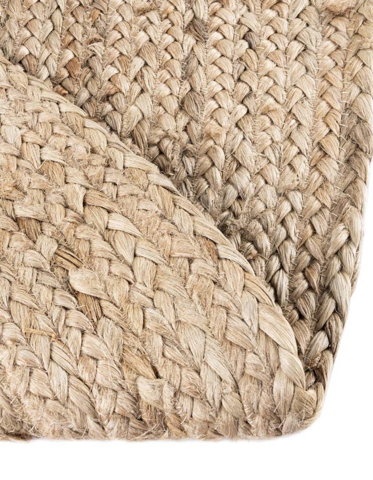 Detail image of 4' 2 x 6' 1 Handmade Braided Chindi Oval Rug