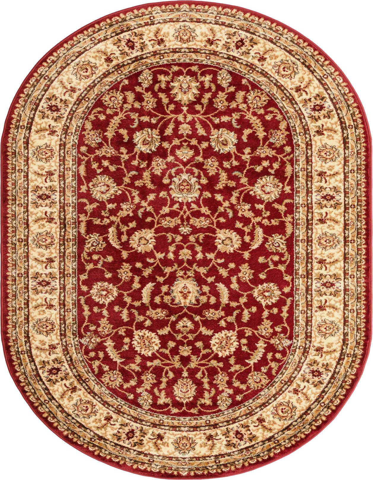 5' 3 x 8' Classic Agra Oval Rug
