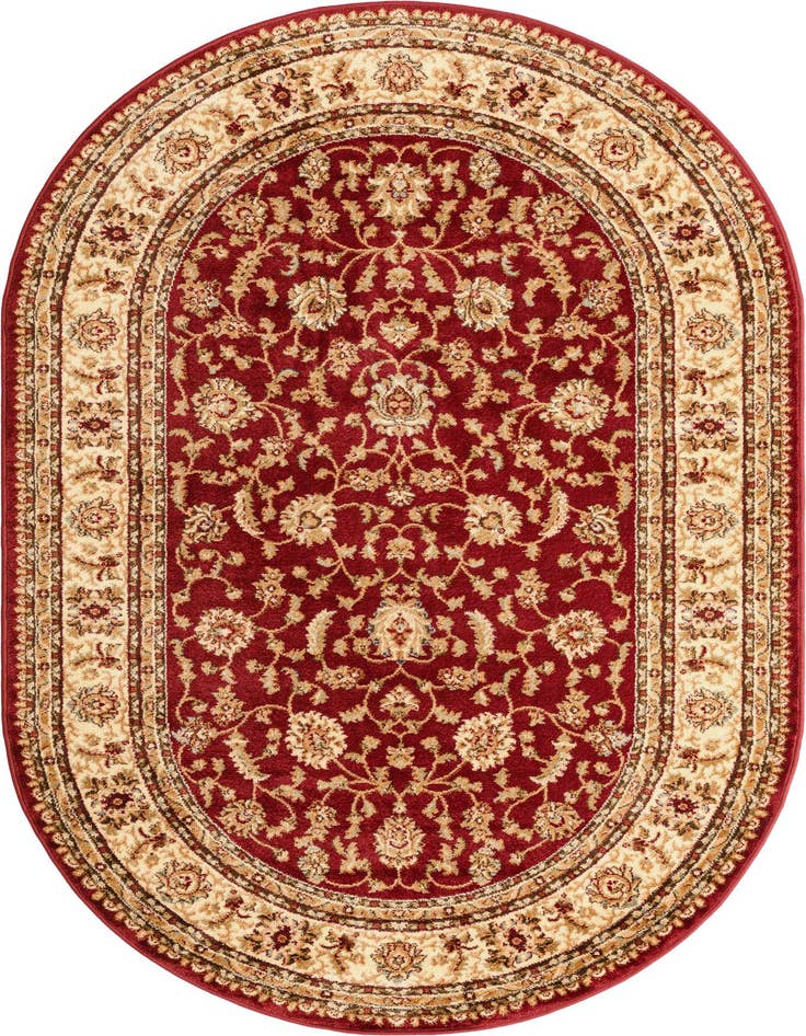 Detail image of 5' 3 x 8' Classic Agra Oval Rug
