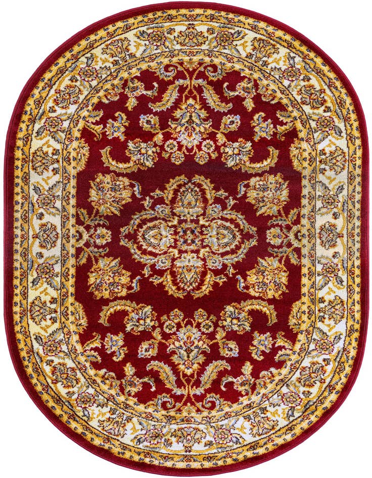 Detail image of 4' 1 x 6' 1 Classic Agra Oval Rug