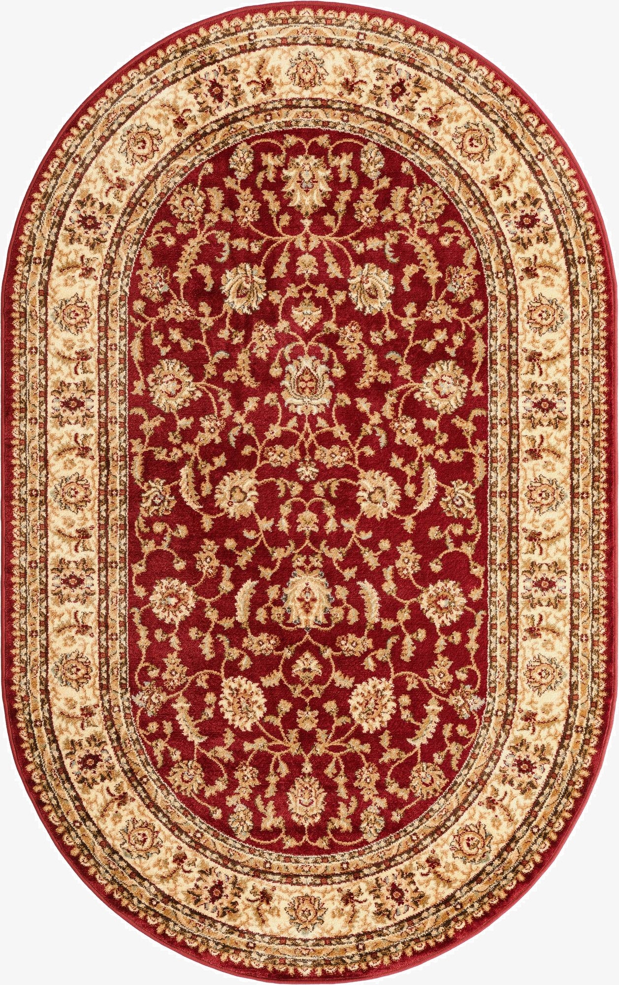 5' 3 x 8' Classic Agra Oval Rug