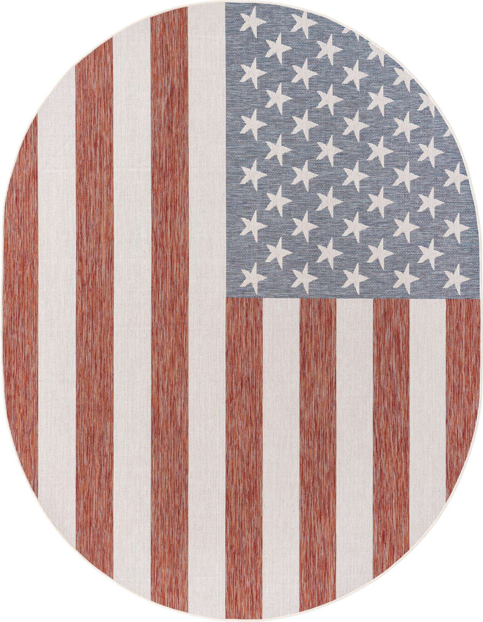 7' 10 x 10' Easy-Clean Jill Zarin Indoor / Outdoor Oval Rug
