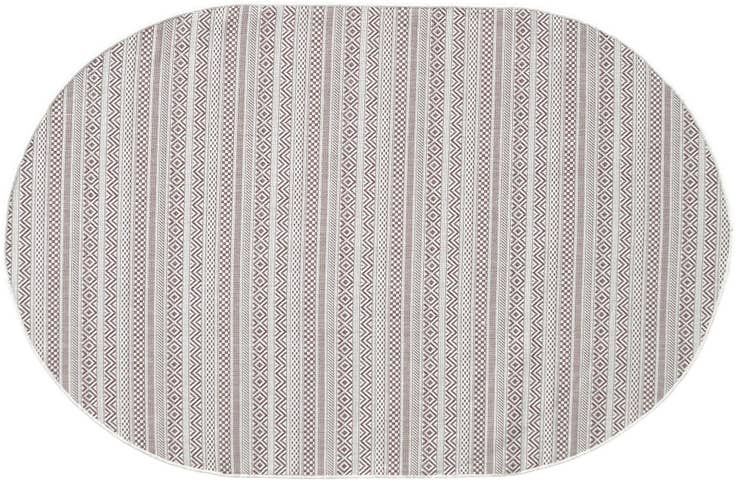 Detail image of 5' 3 x 8' Easy-Clean Ribbon Indoor / Outdoor Oval Rug