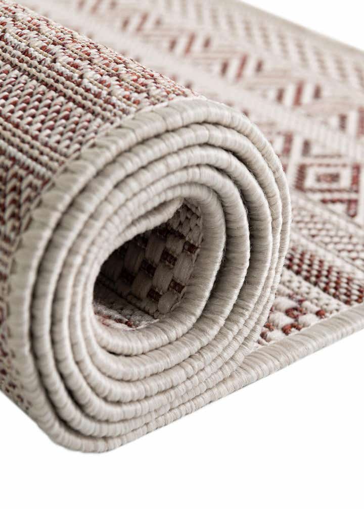 3' x 5' 3 Easy-Clean Striped Indoor / Outdoor Oval Rug