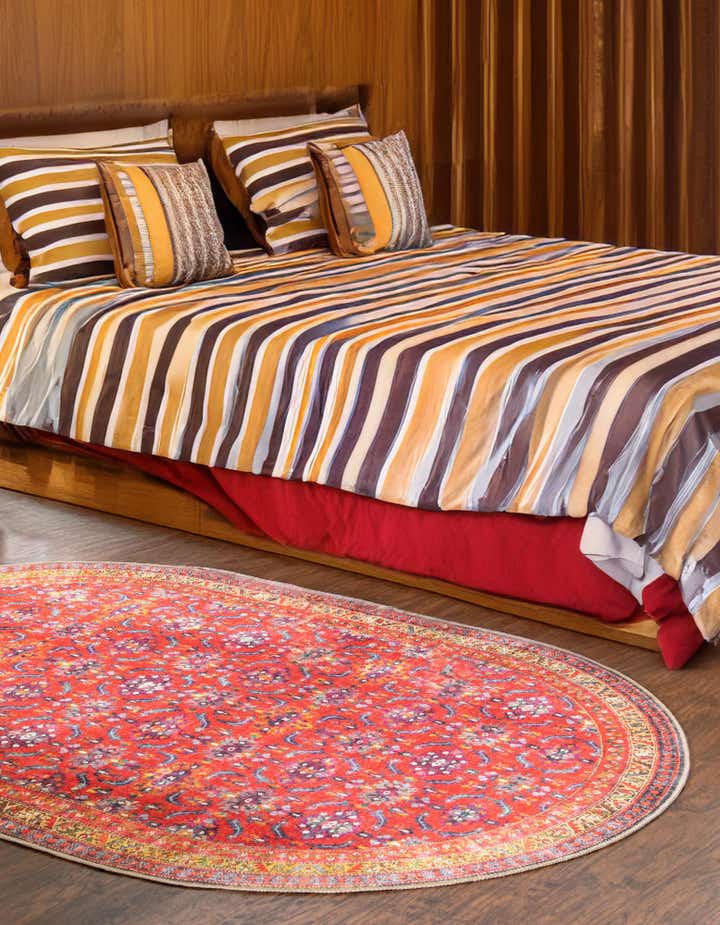 2' x 3' Washable Timeless Oval Rug
