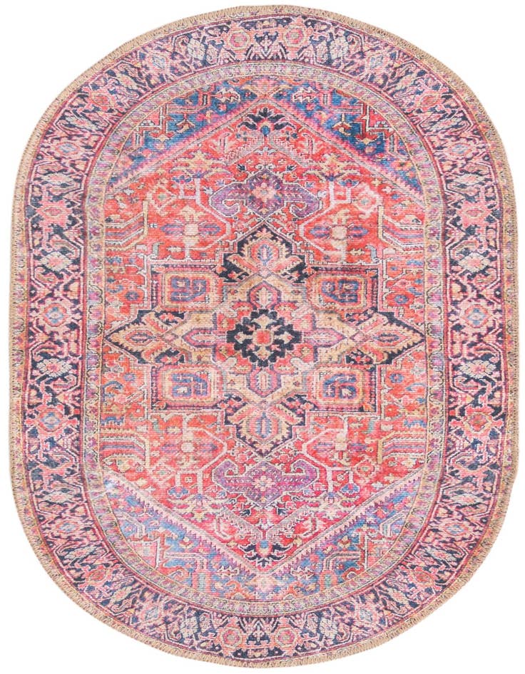 Detail image of 2' x 3' Washable Timeless Oval Rug